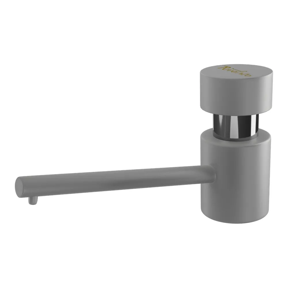 Дозатор для кухонной мойки Rivelato RD-1000, серый металлик