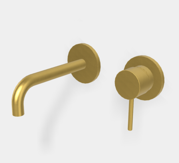 Смеситель для раковины Fima Carlo Frattini Spillo Up, брашированное золото (F3051WX9OS)