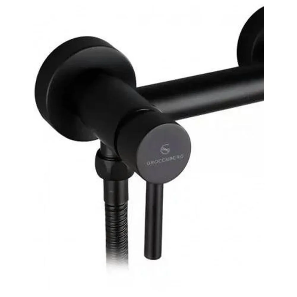 Гигиенический душ со смесителем Grocenberg GB103NBL, черный