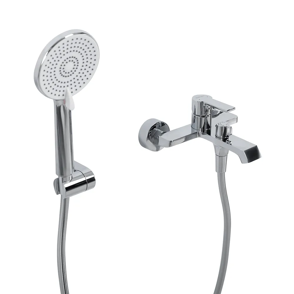 Смеситель для ванны и душа BelBagno Aurora, хром (AURORA-VASM-CRM)