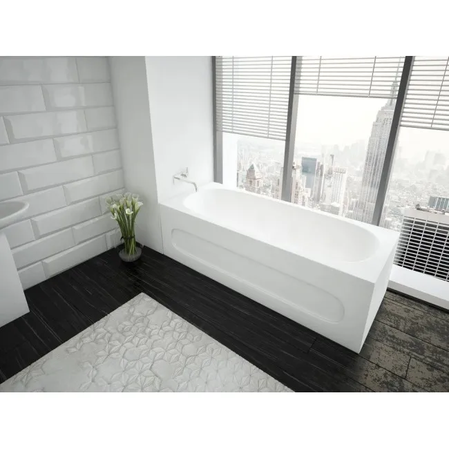 Акриловая ванна Aquatek Оберон 1600x700 с фронтальным экраном, слив слева (OBR160-0000026)