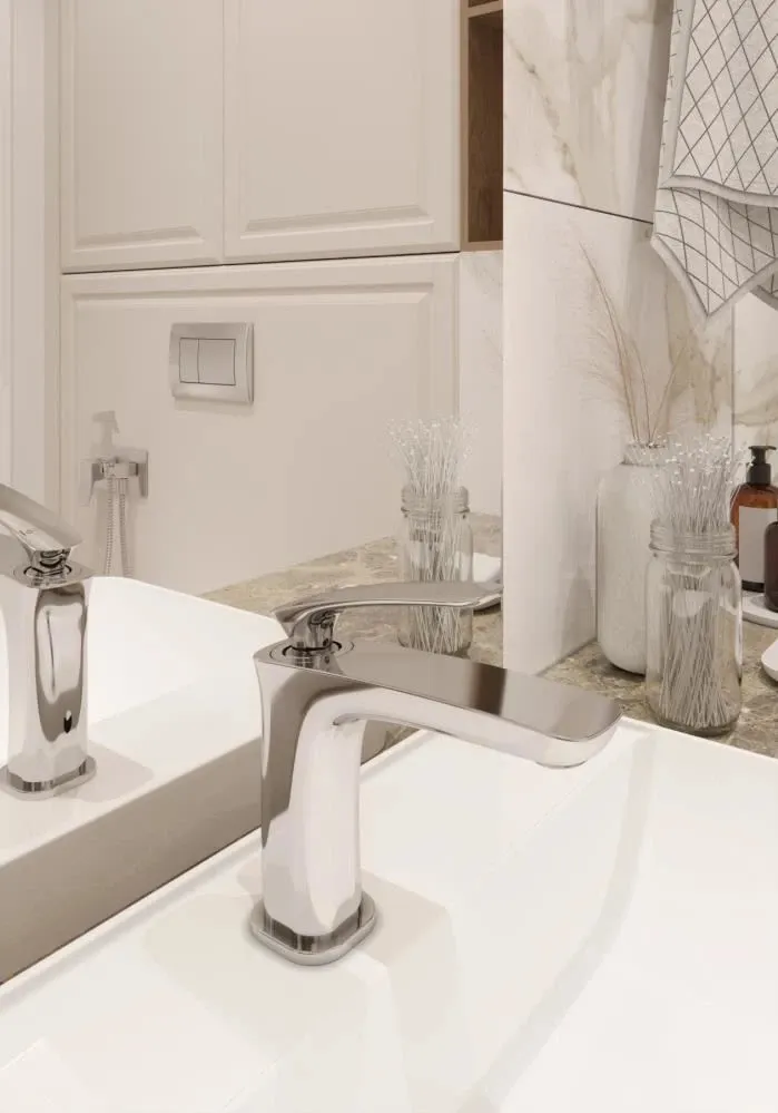 Cмеситель для раковины Knotlor KN-40, хром