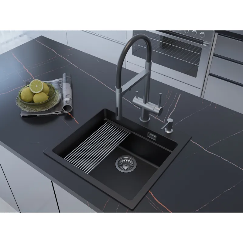 Кухонная мойка Grandex Aqua Comfort 500404, черный