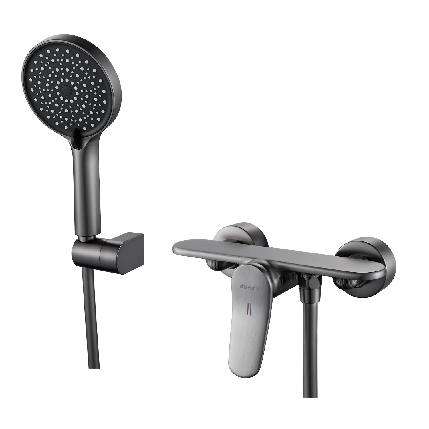Смеситель для душа Shevanik S4716T, оружейная сталь