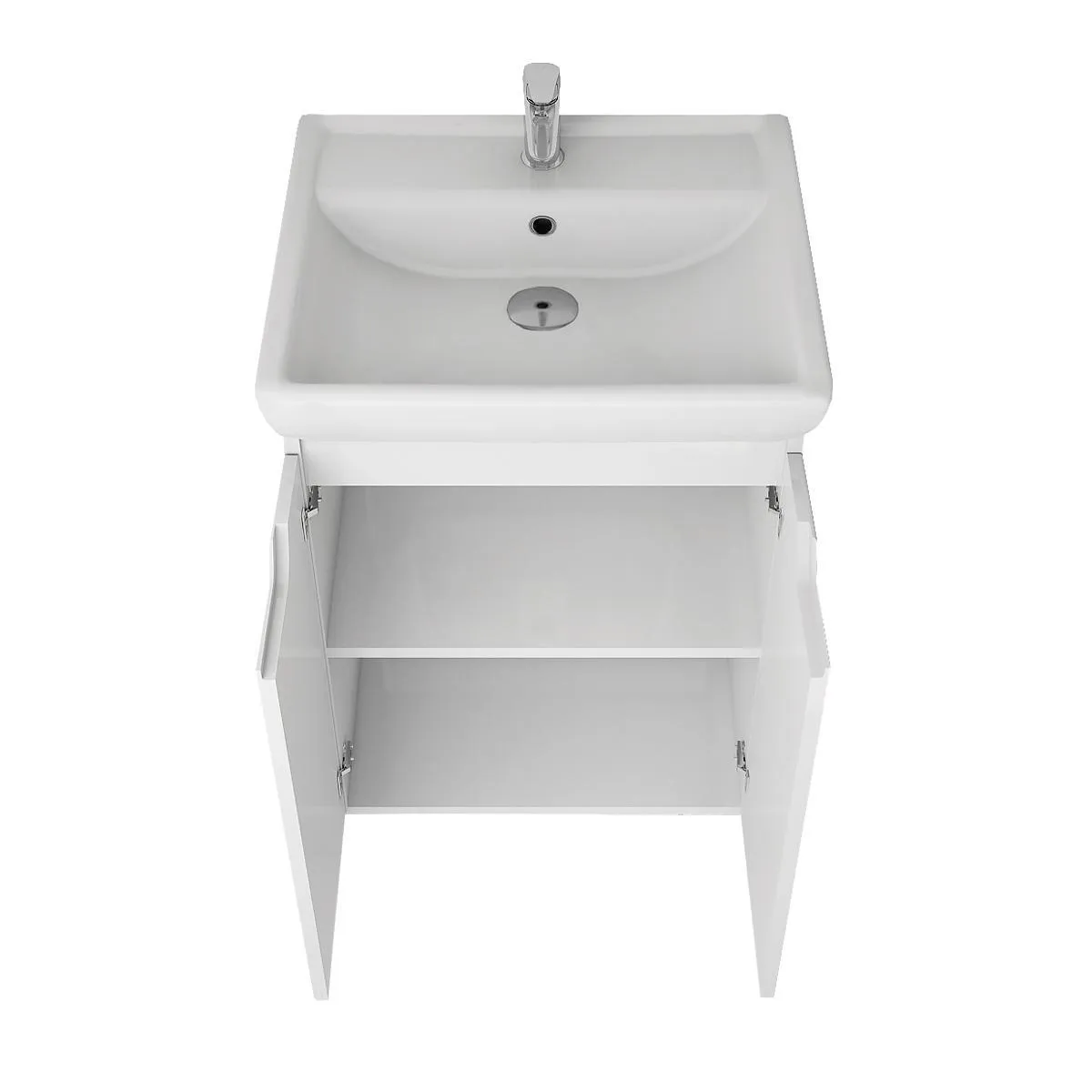 Тумба под раковину подвесная Dreja Q Plus (D) 55 см, белый