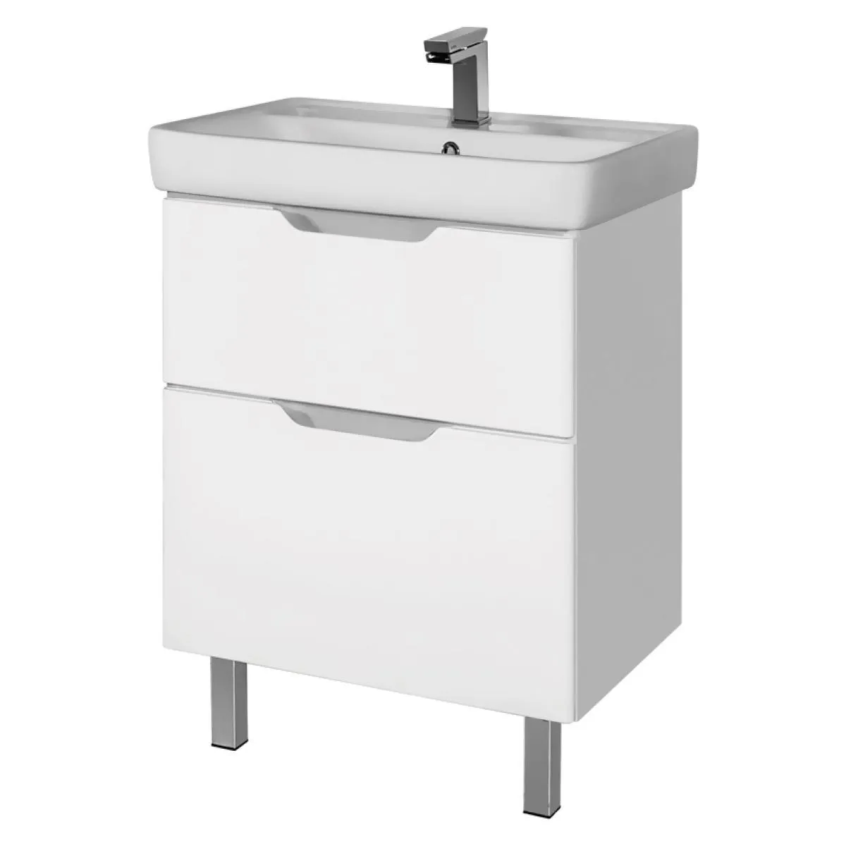 Тумба под раковину подвесная/напольная Dreja Q Plus 55 см, белый