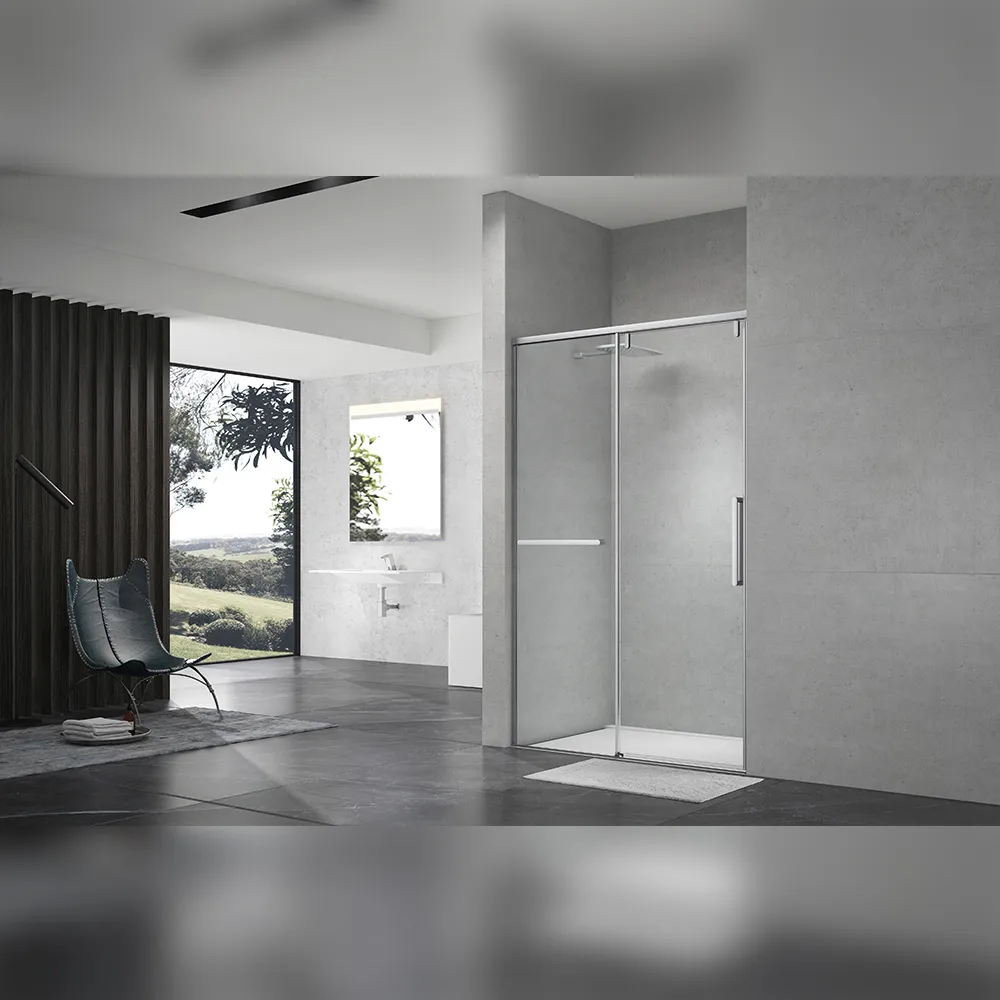 Душевая дверь в нишу Terminus Альба 140х220, хром