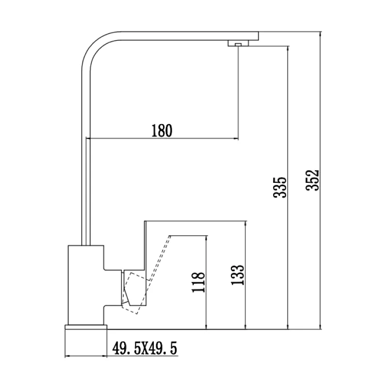 Смеситель для кухонной мойки Fmark FS8132Q