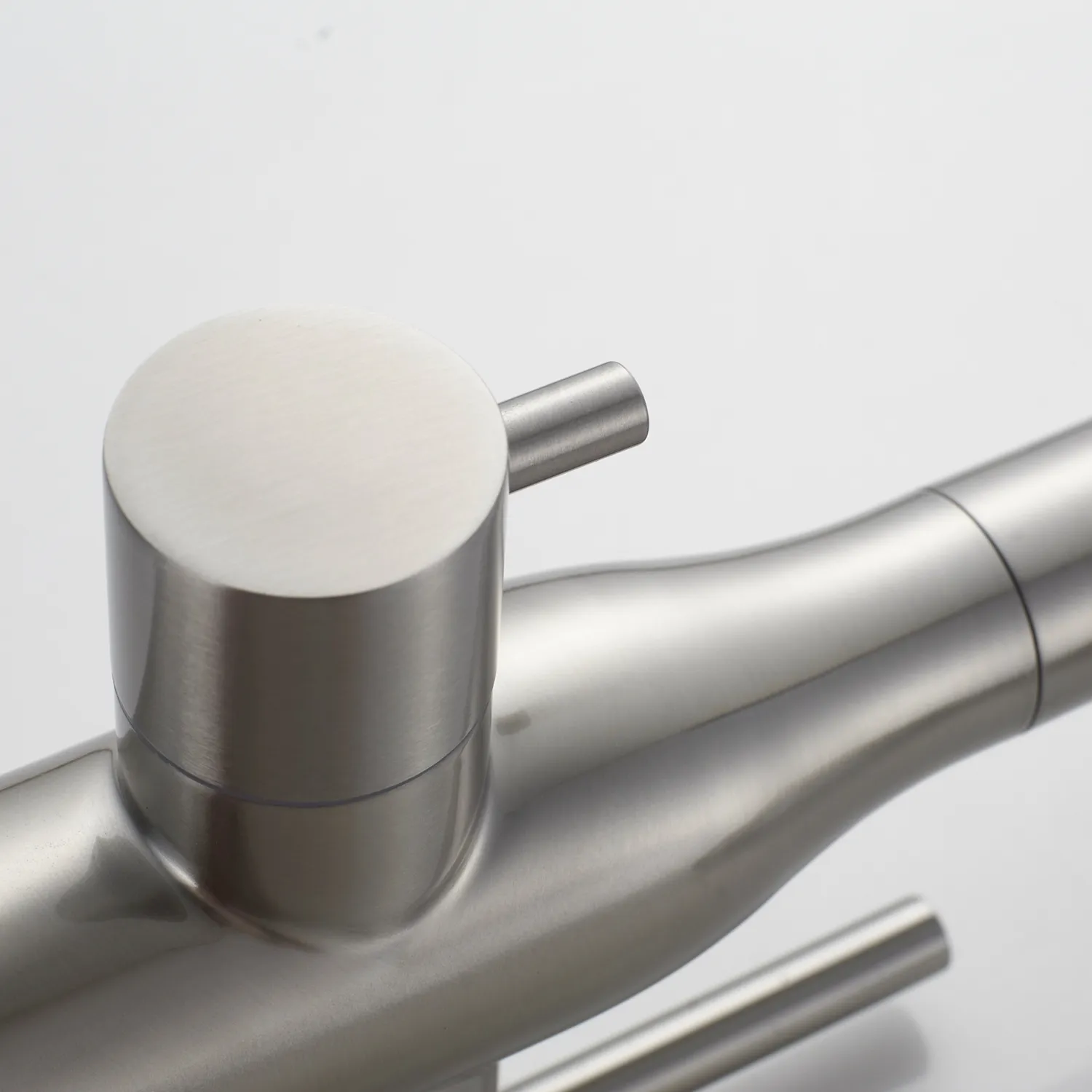 Смеситель для кухни с гибким изливом и подключением фильтра Shevanik S378L, сатин