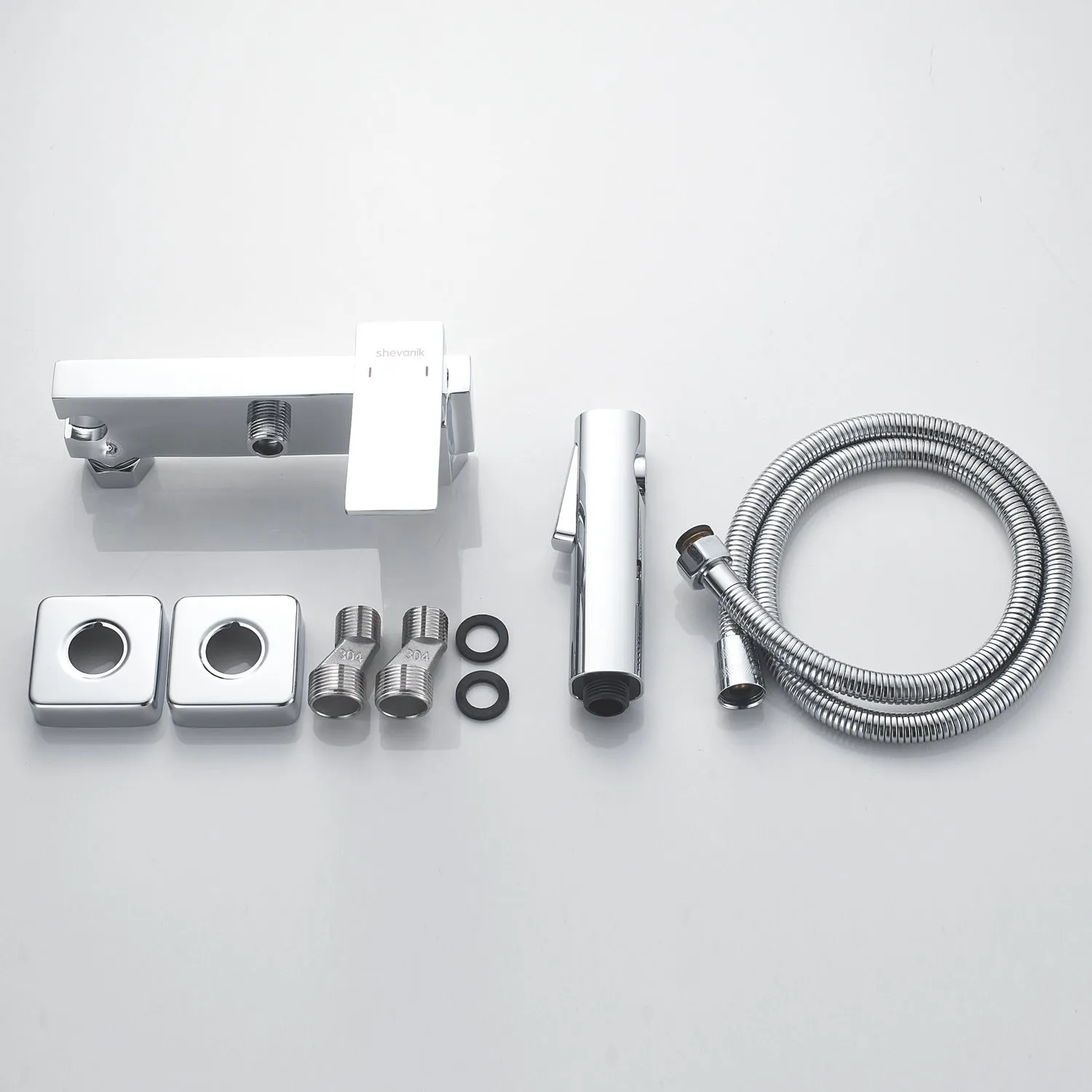 Гигиенический душ со смесителем Shevanik S4005-1, хром