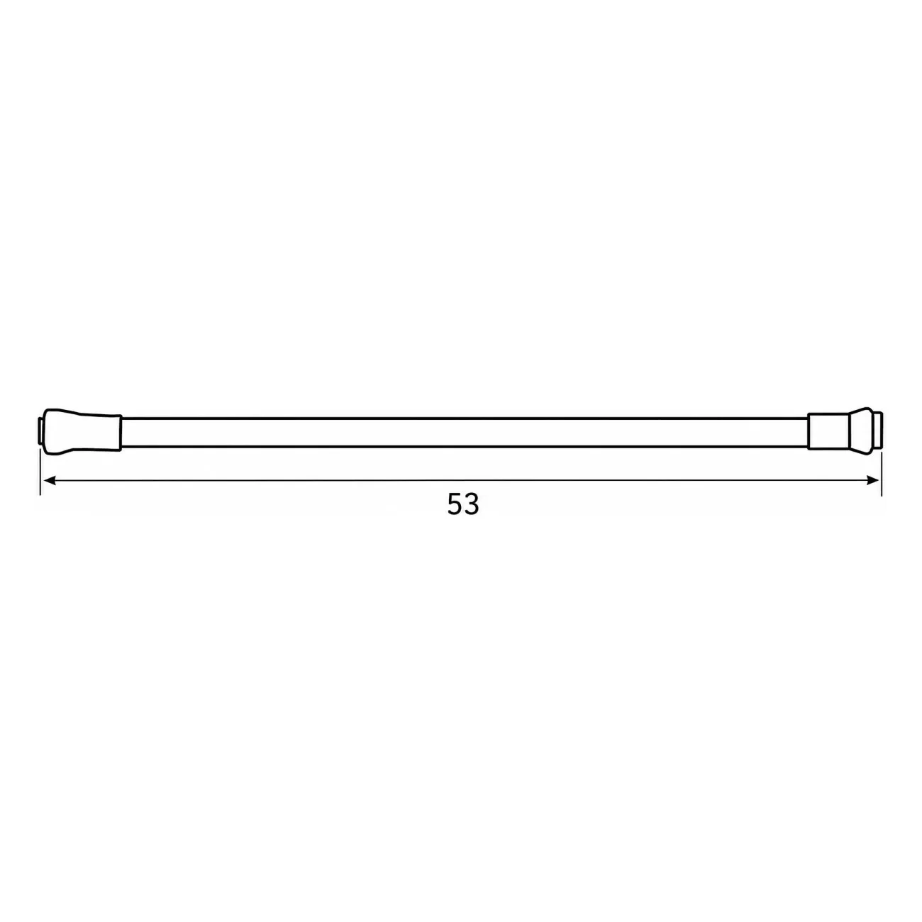 Гибкий излив Shevanik SL07, синий