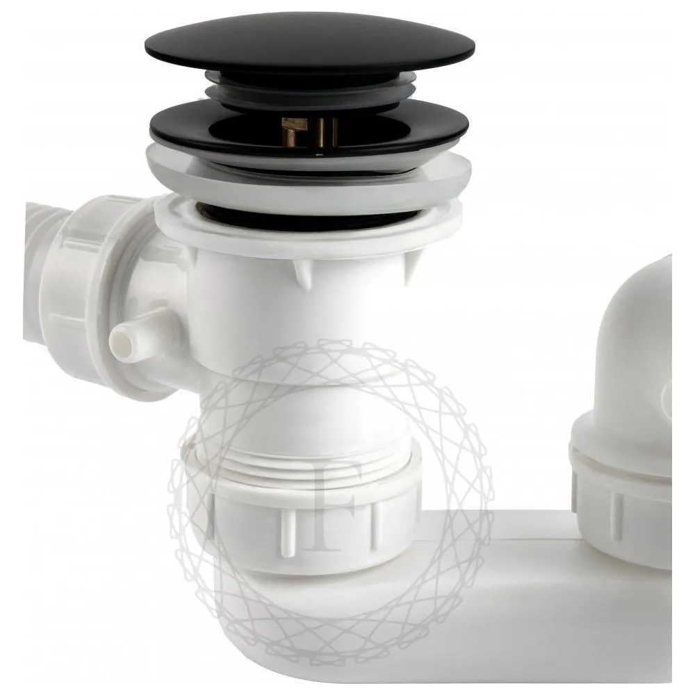 Слив-перелив (автомат, 90 см.) FILARETE FL90BL, черный