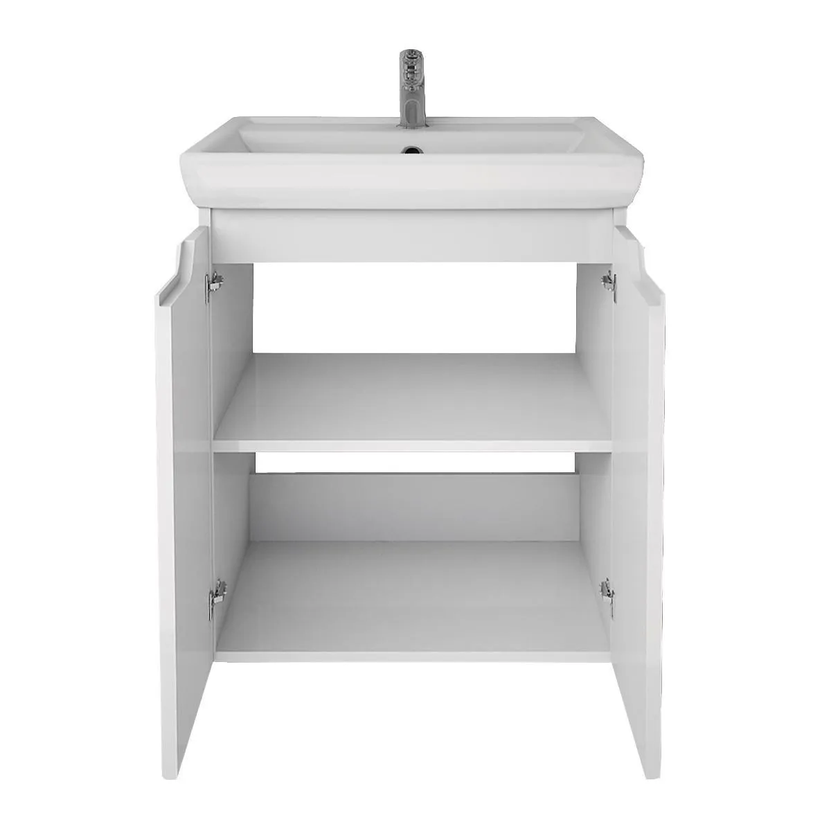 Тумба под раковину подвесная Dreja Q Plus (D) 55 см, белый