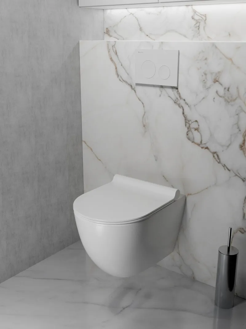 Клавиша смыва Knotlor BIS102WY, белый