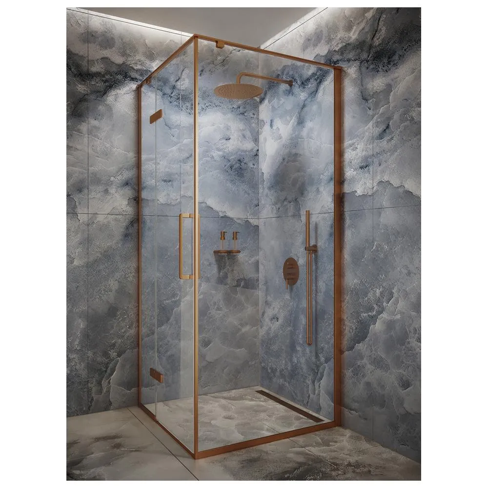 Душевое ограждение Knotlor SP090CG0RB 90х200, бронза