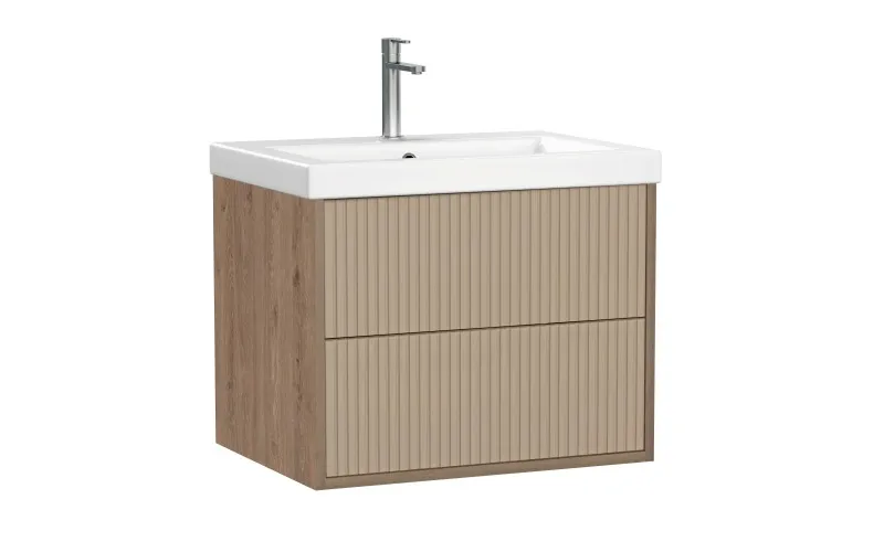 Тумба подвесная CERSANIT CLASSIC RIBBLE 60 бежевый под раковину S-UM-COM60/1-w (COMO 60) (69277)