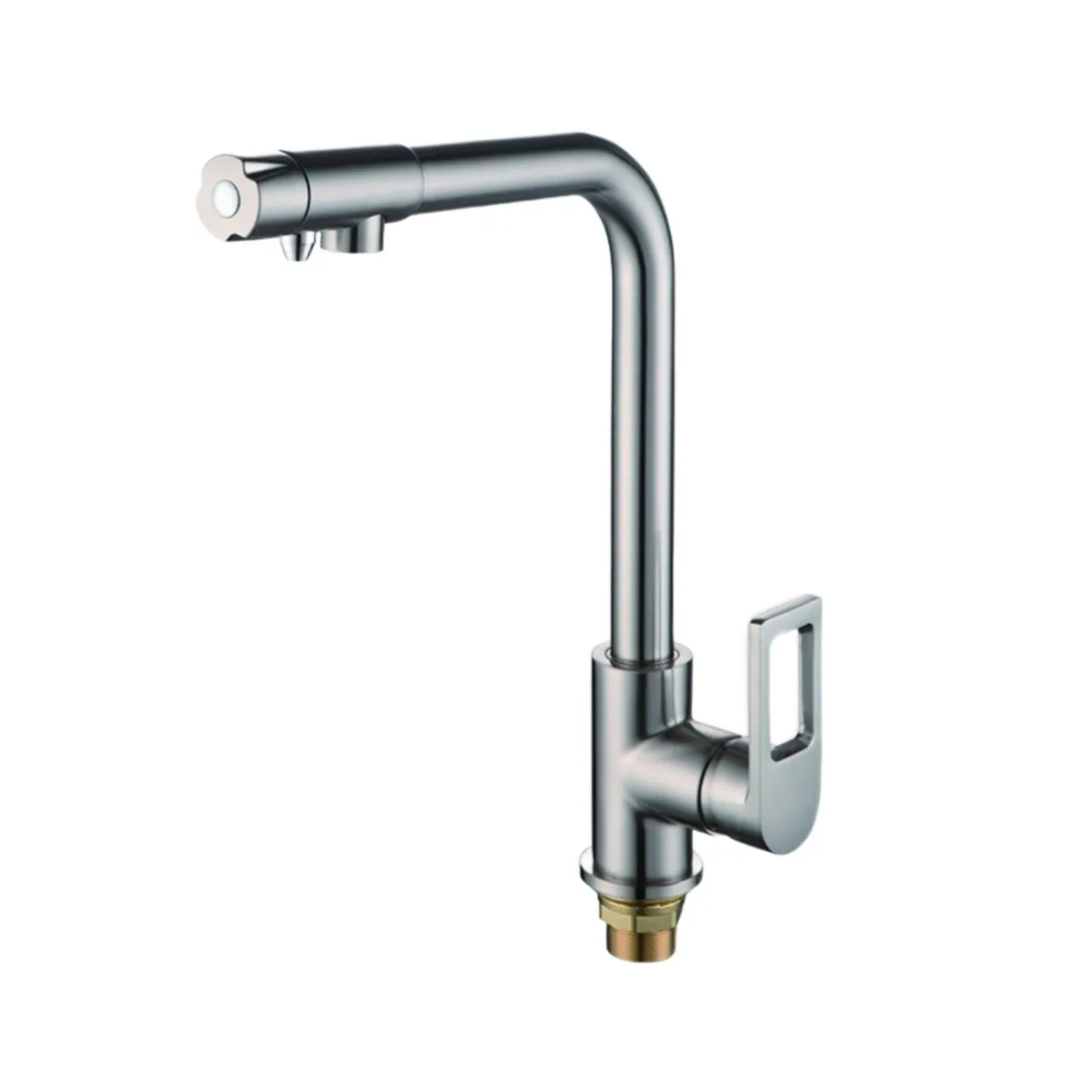 Смеситель для кухни с подключением фильтра воды D-Lin D159308, хром