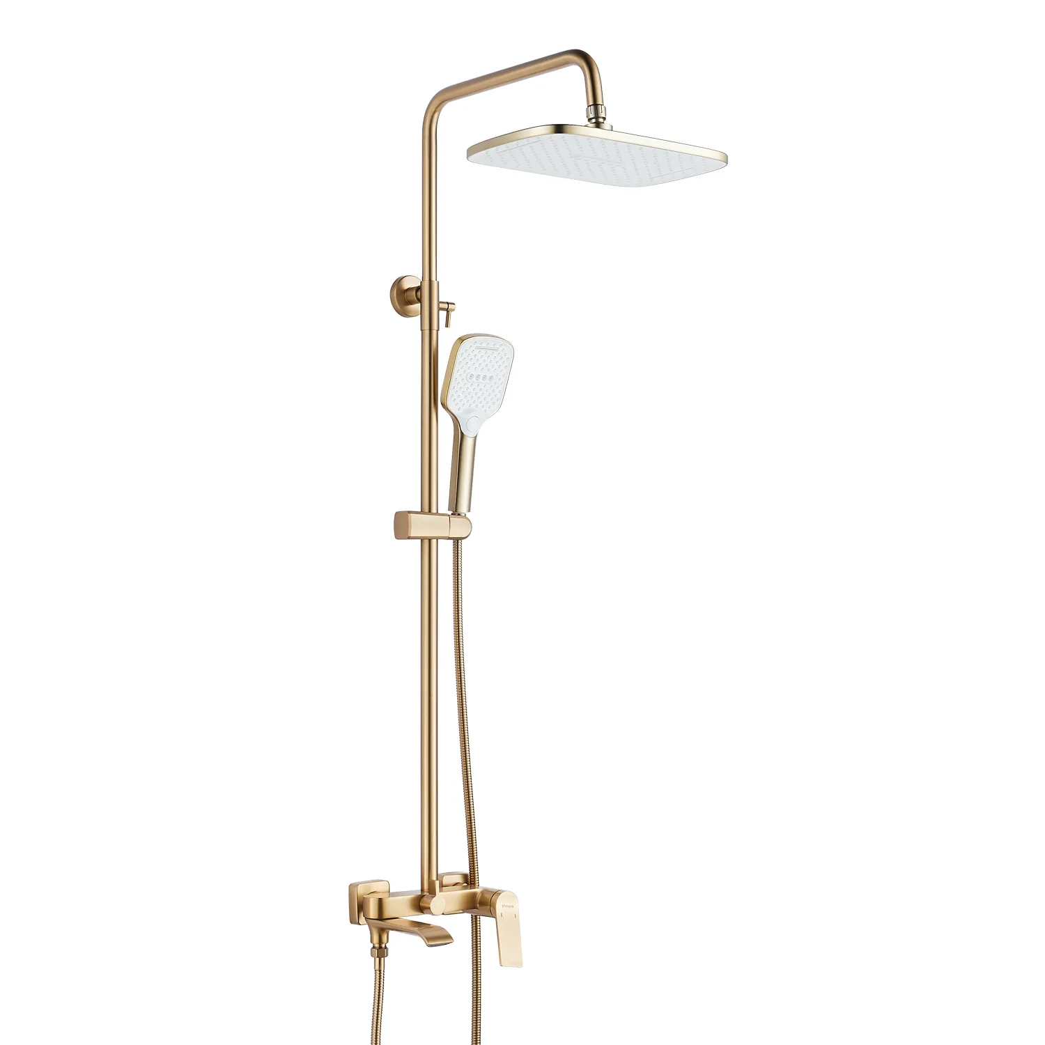 Душевая система Shevanik S4136G, золотой сатин