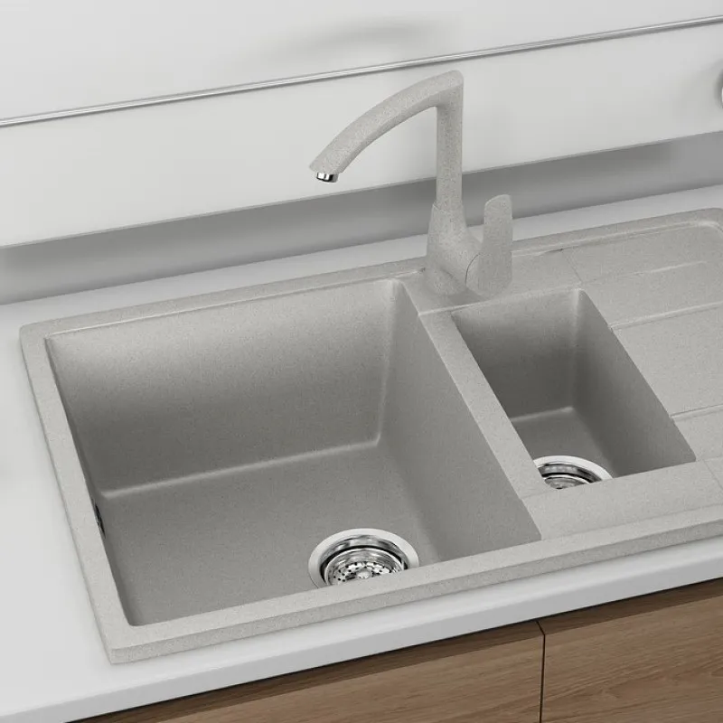 Смеситель для кухни Ulgran U-005-310, серый