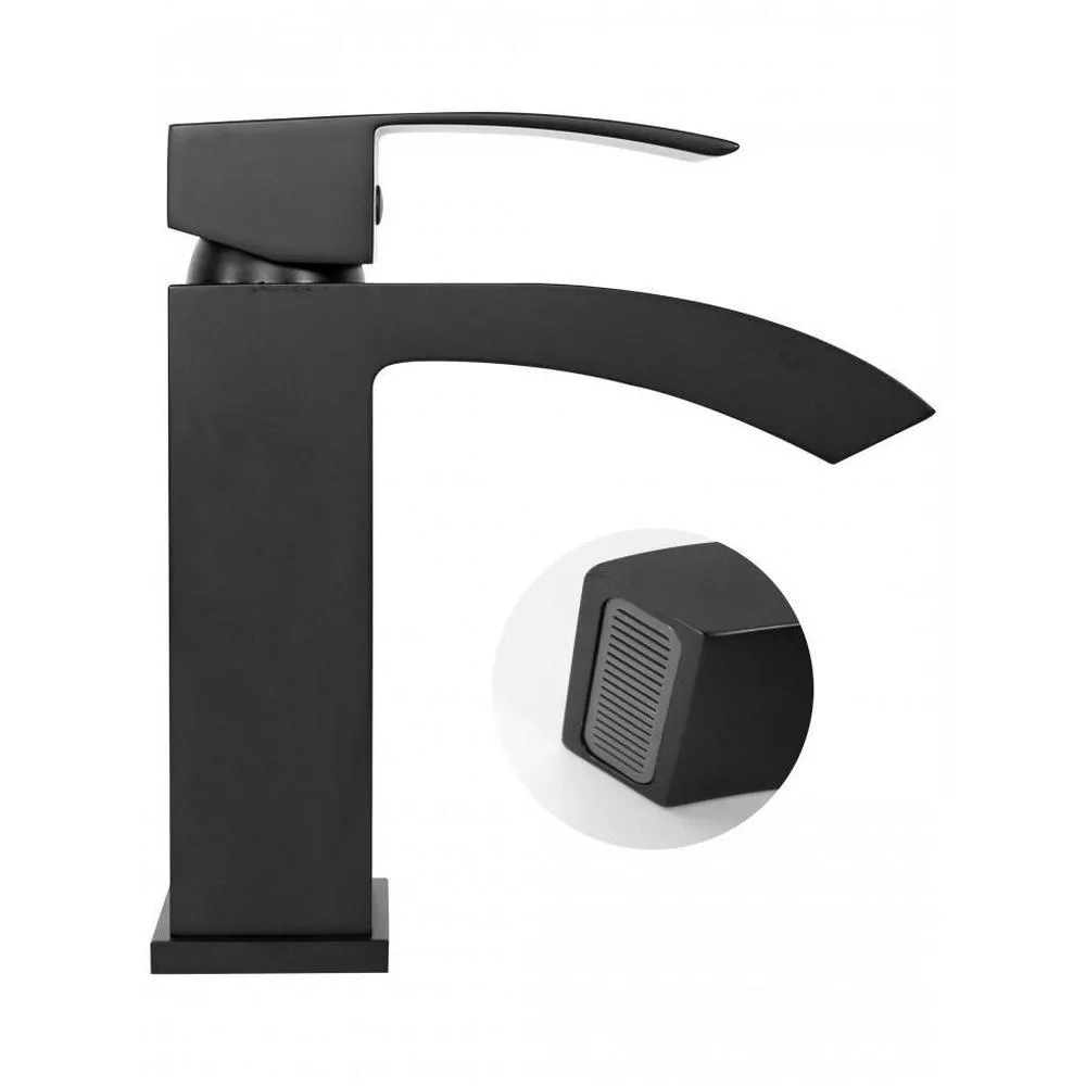 Смеситель для раковины Hansberge H1077BL, черный