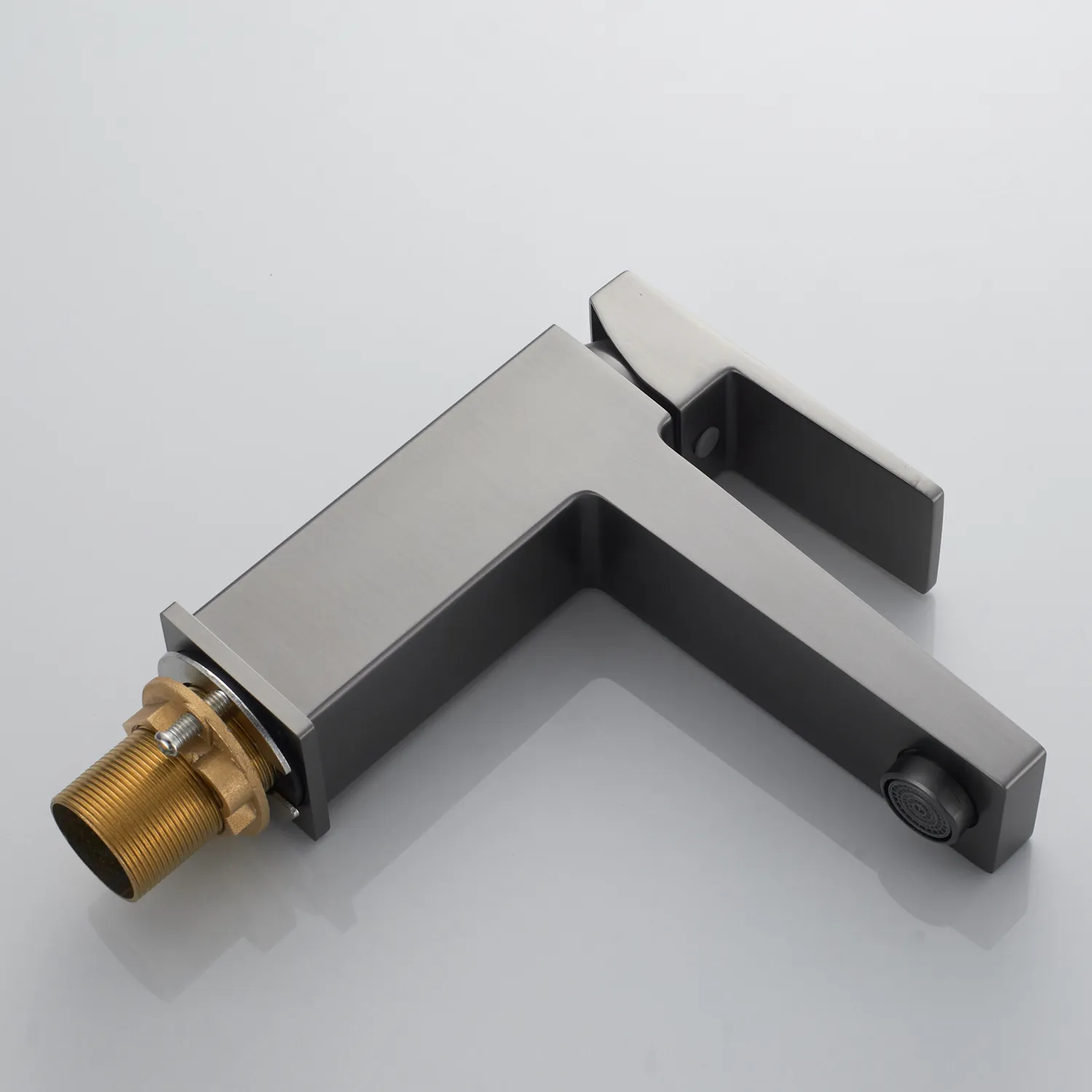 Смеситель для раковины Rose R2801T, оружейная сталь