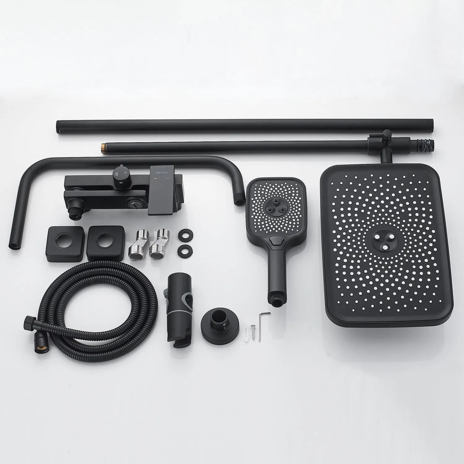 Душевая система Shevanik S9636H, черный