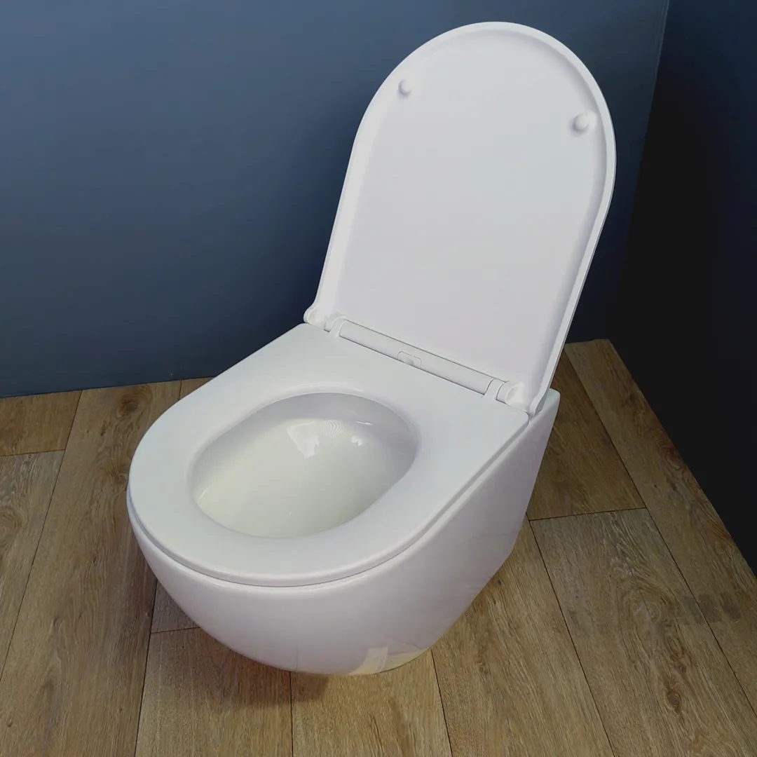 Унитаз подвесной Maretti Elena (торнадо) безободковый с микролифтом, EA10PBM73-844, белый