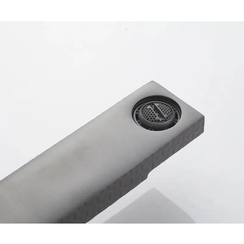 Cмеситель для раковины Knotlor KN-20/GMP, оружейная сталь