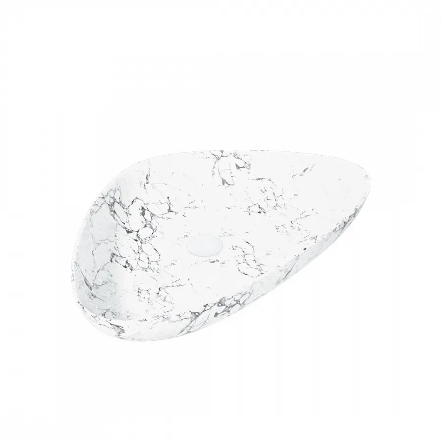 Раковина чаша Maretti EL13NS56-740MR, белый мрамор