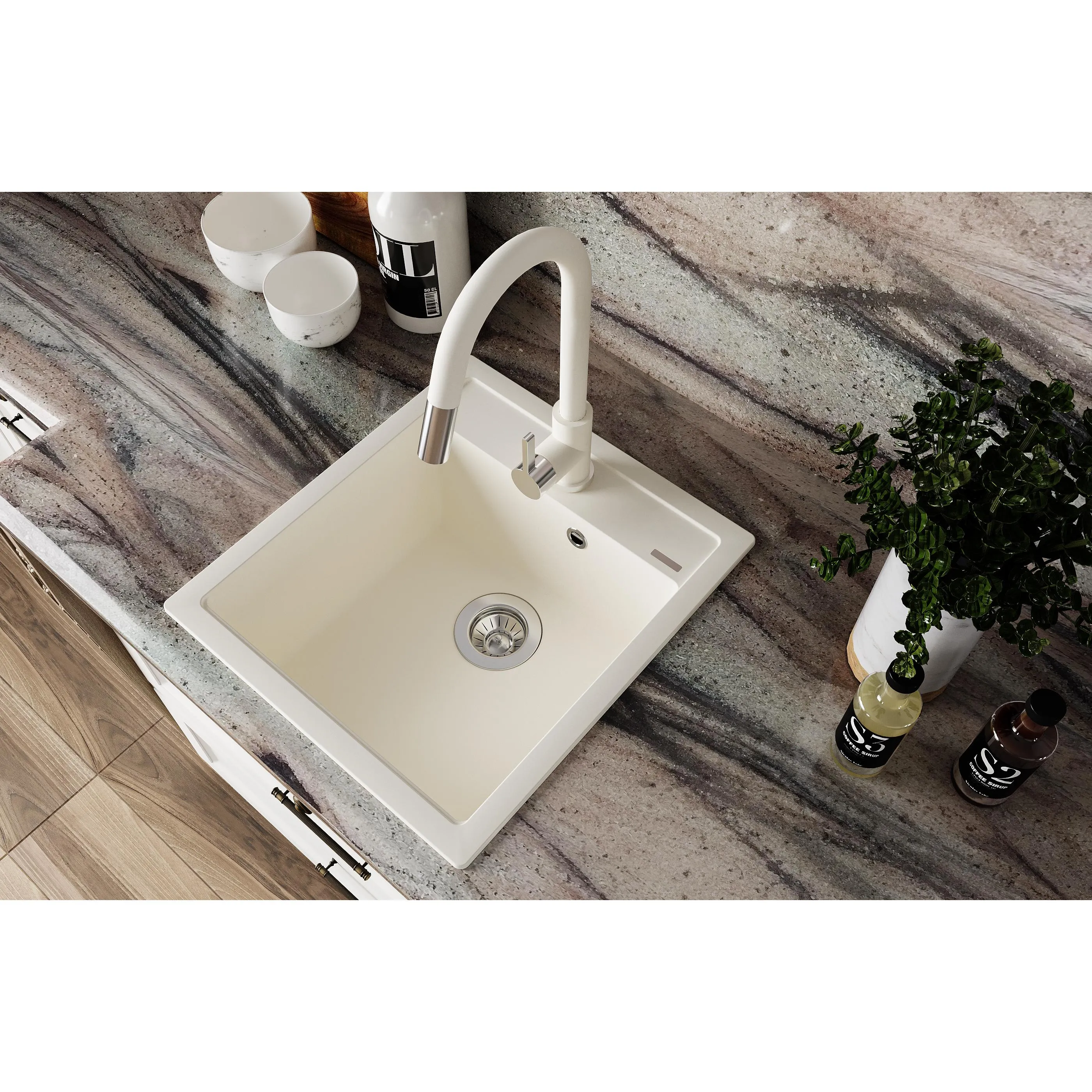 Кухонная мойка Florentina ЛИПСИ 20.280.B0460.201, жасмин