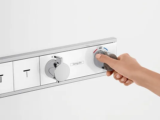 15357000S Set HG RainSelect термостатический смеситель для душа (15357000+15312180)