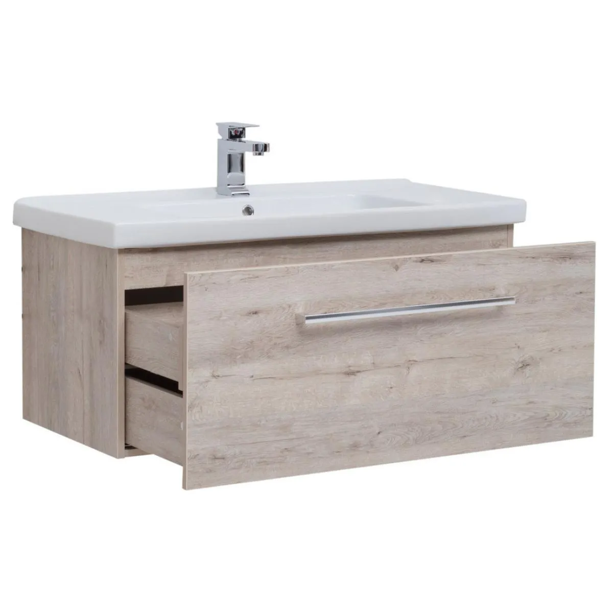 Тумба под раковину подвесная Dreja Big Inn 100 см, дуб кантри