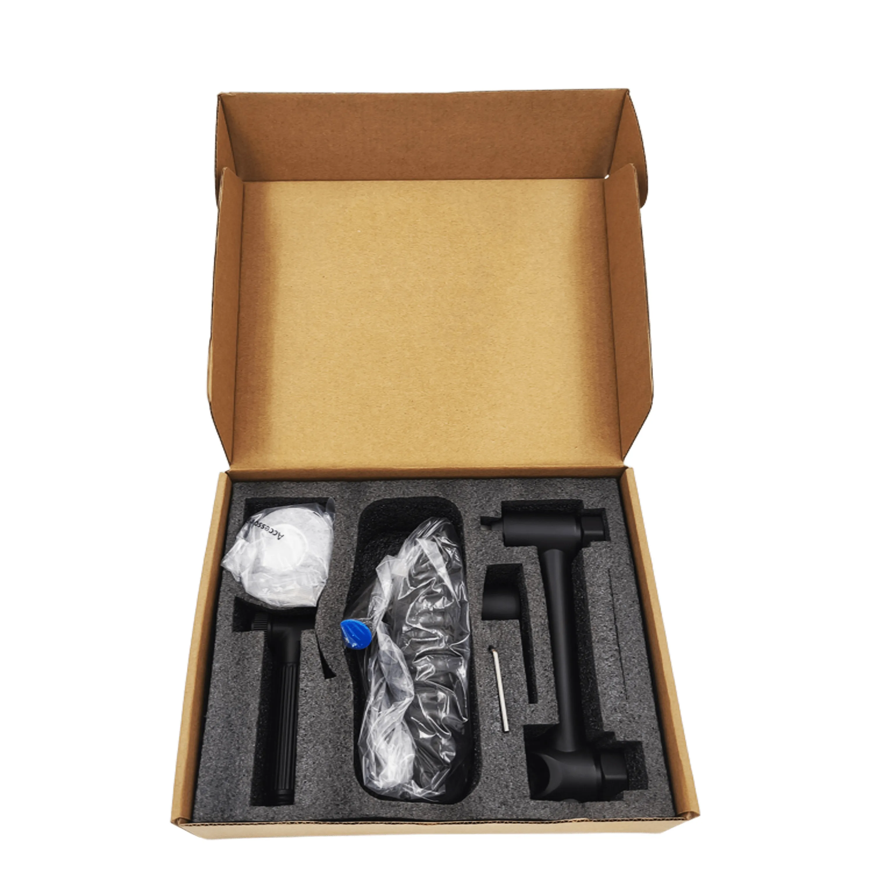 Гигиенический душ со смесителем Maretti Project Black PB30RN69, черный