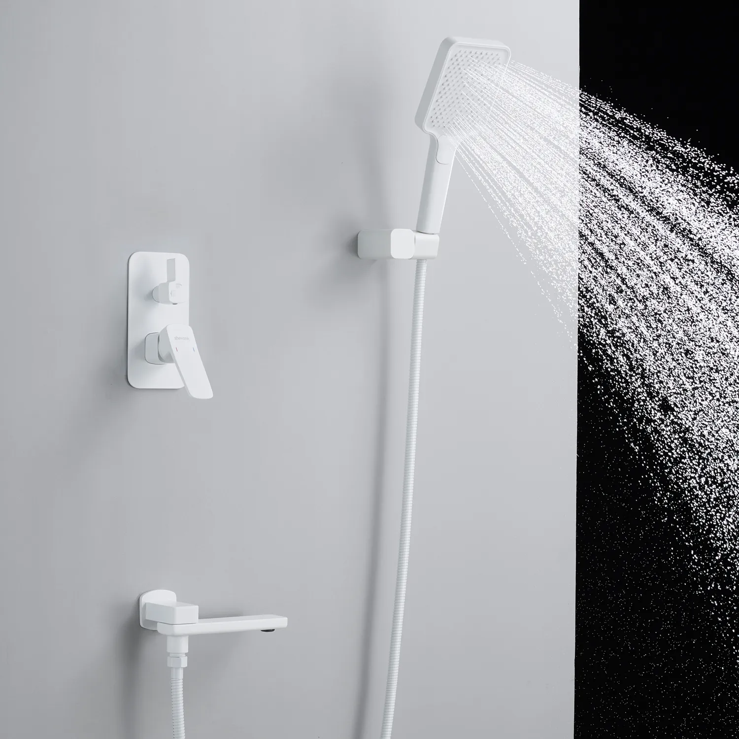 Душевая система встраиваемая Shevanik S9935C, белый