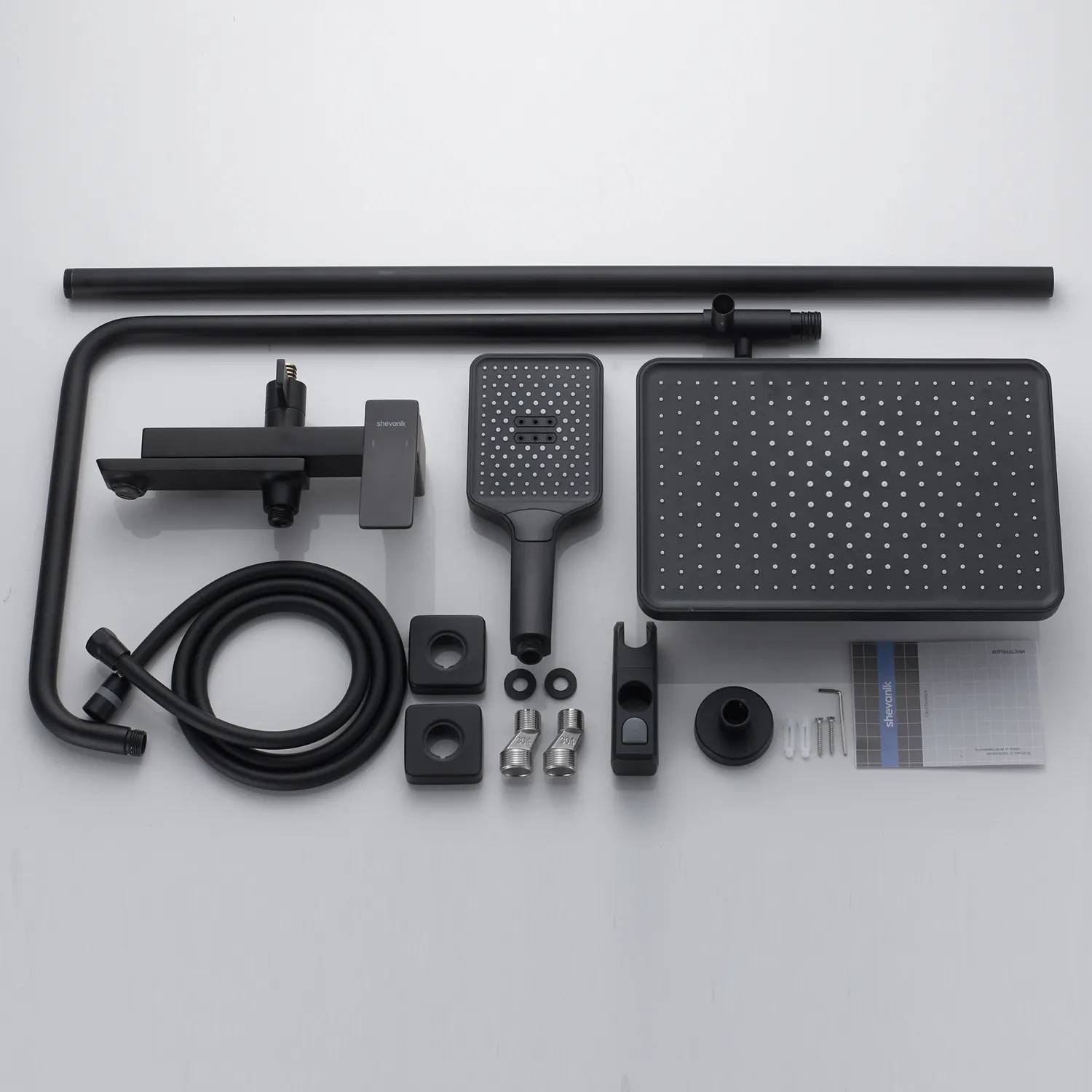 Душевая система Shevanik S4436H, черный