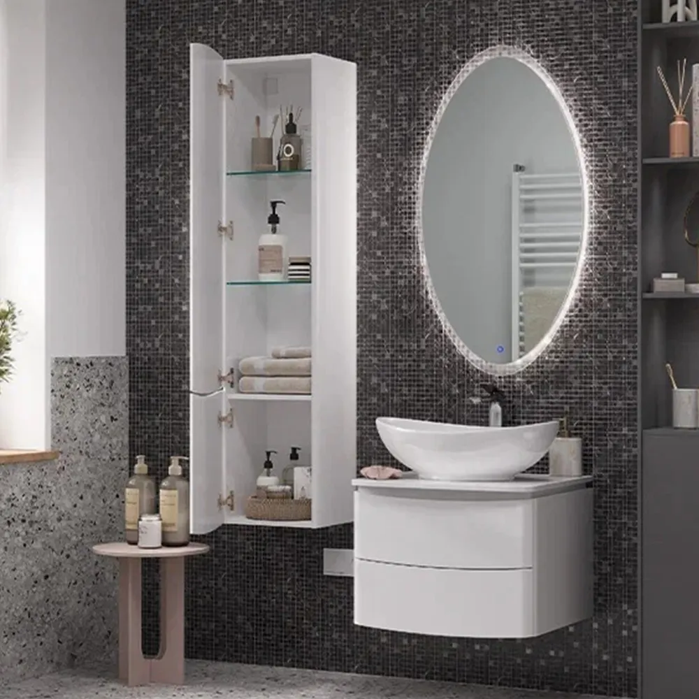 Тумба с раковиной подвесная Velvex Luna tp.LUN.60.2Y, 60 см