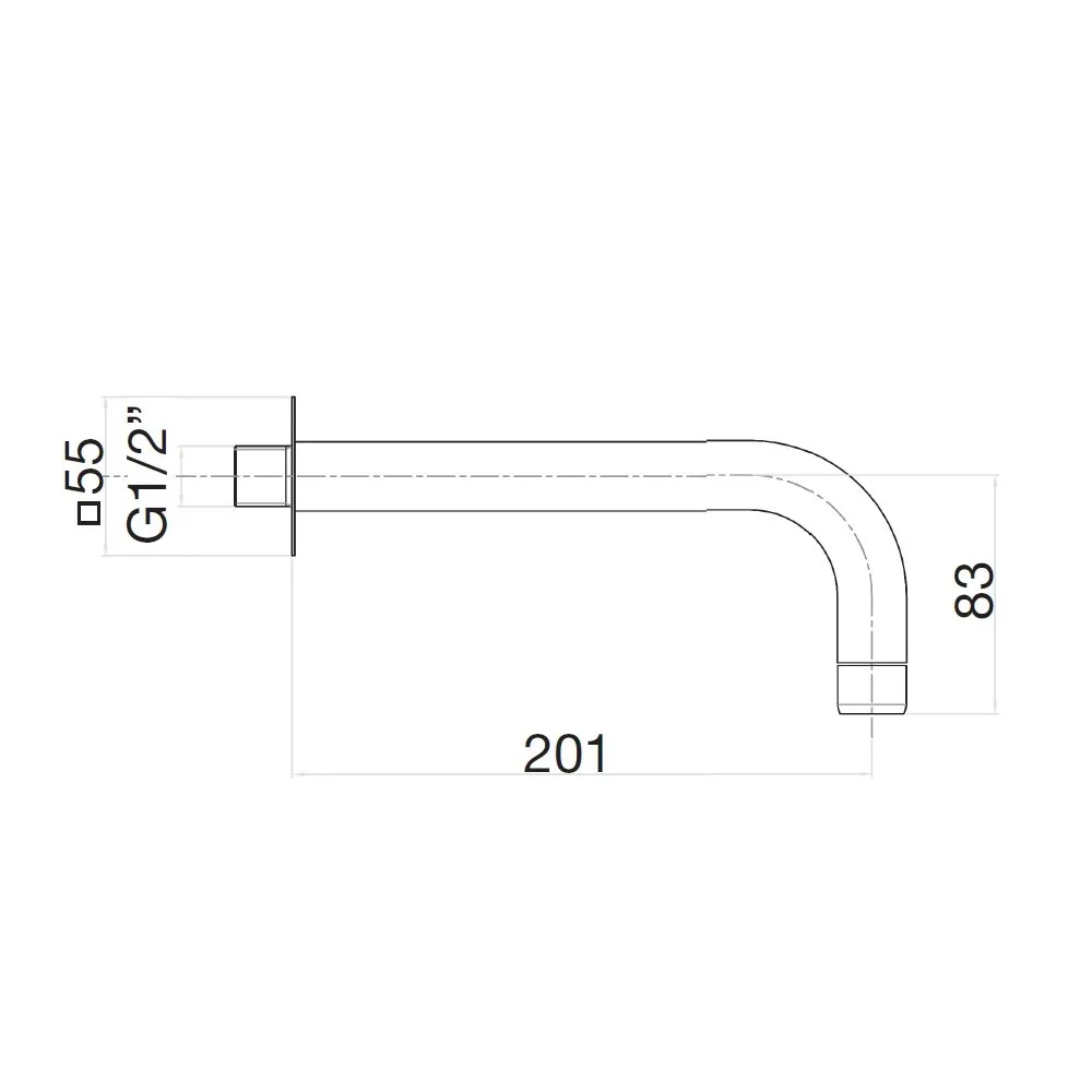 Излив Webert Sax Evolution SE0371740, белый