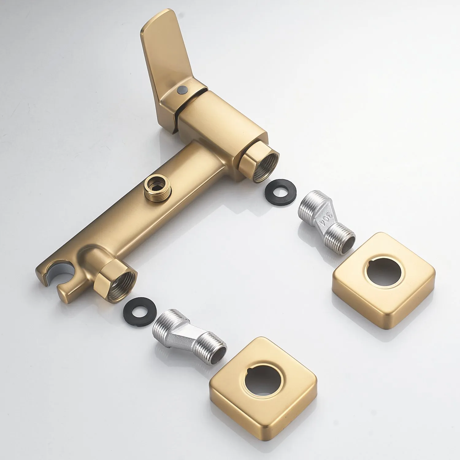 Гигиенический душ со смесителем Shevanik S9905G-1, золотой сатин