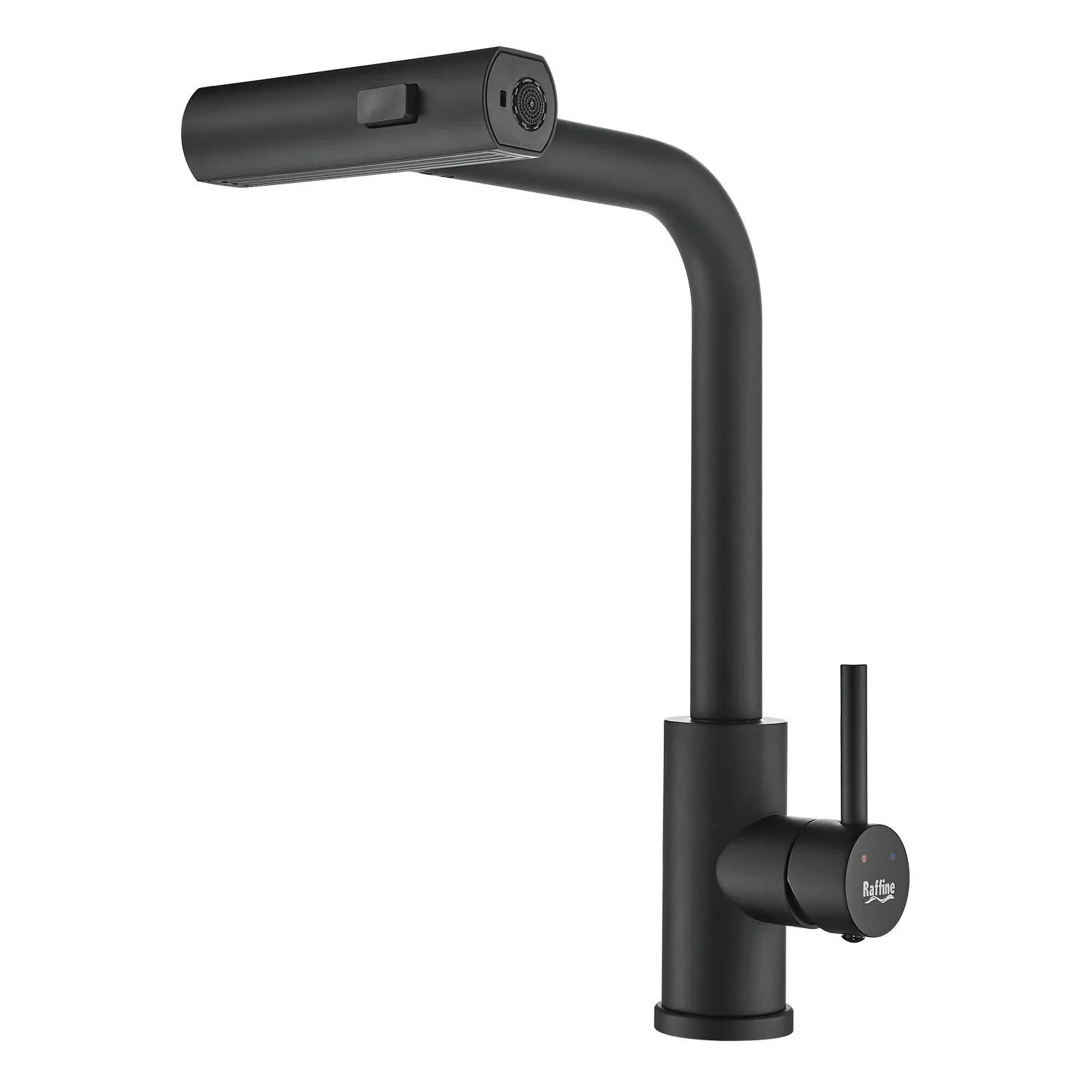 Смеситель для кухни с мультифункциональным изливом Raffine F203H, черный