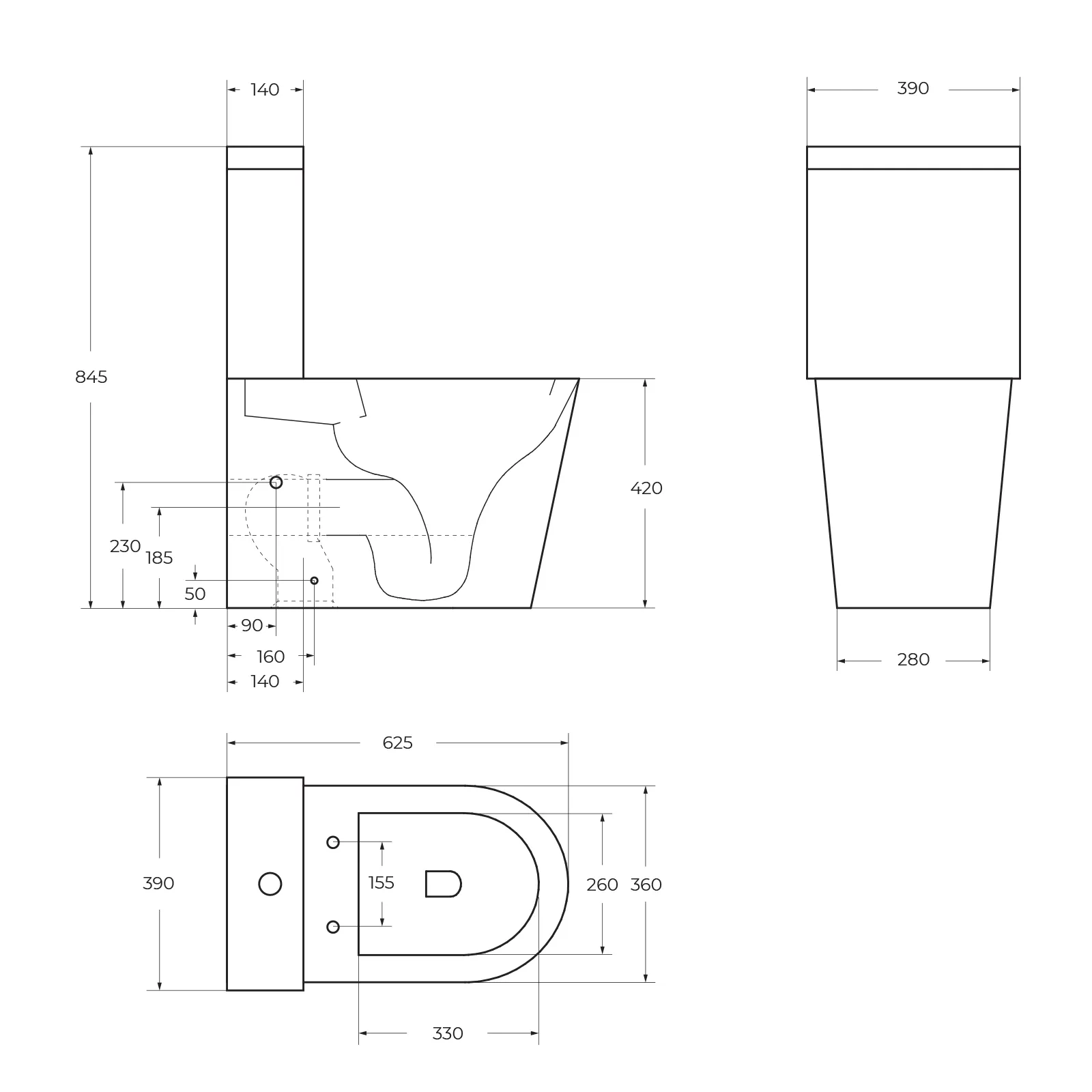 Чаша напольного унитаза BelBagno Flay-R, белый (BB2149CPR)