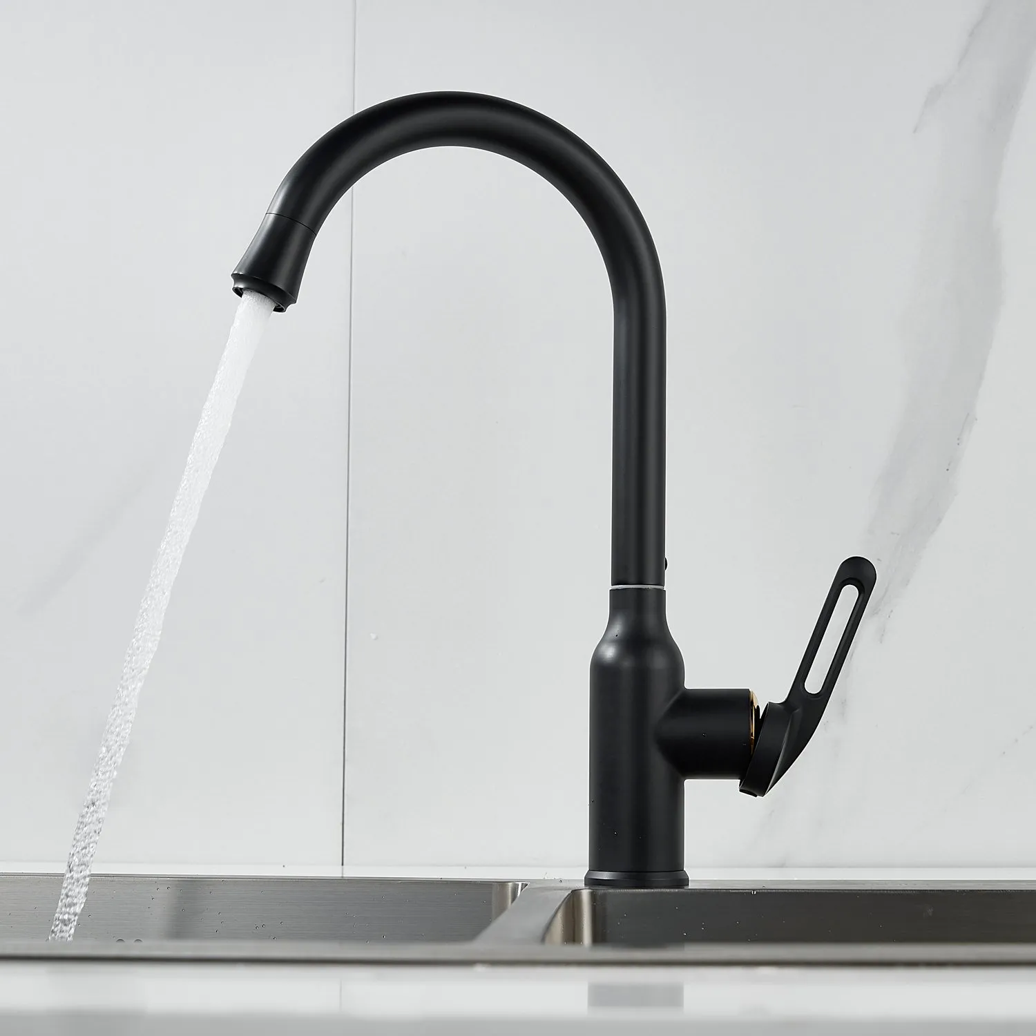 Смеситель для кухни Raffine F103H, черный