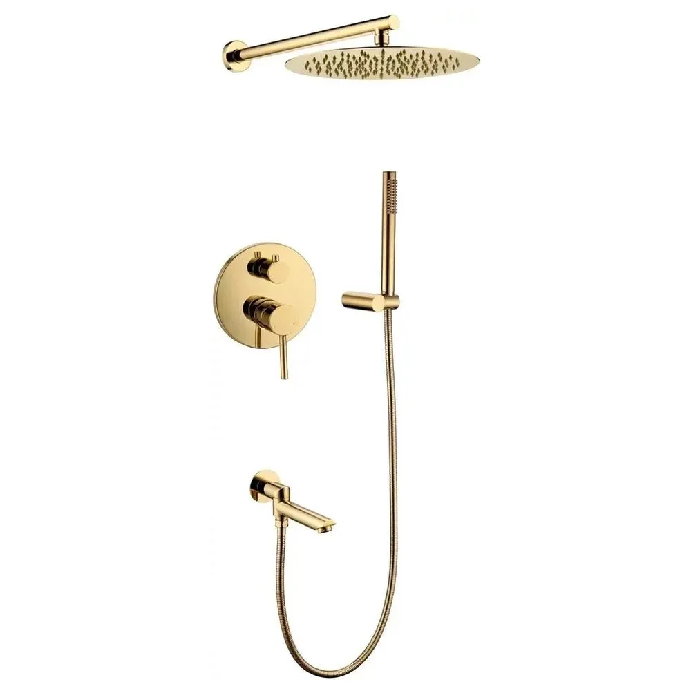 Душевая система встраиваемая Grocenberg GB5099GO-1, золото