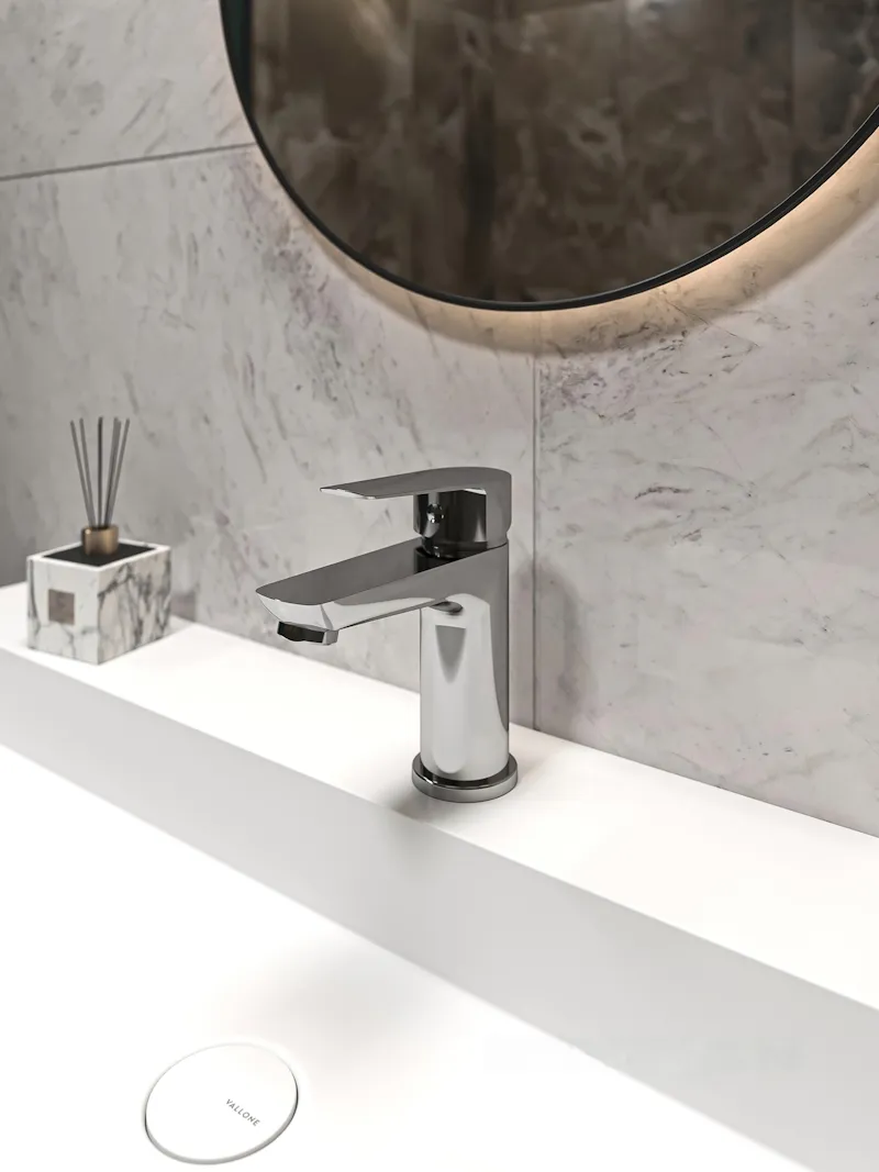 Cмеситель для раковины Knotlor KN-10, хром