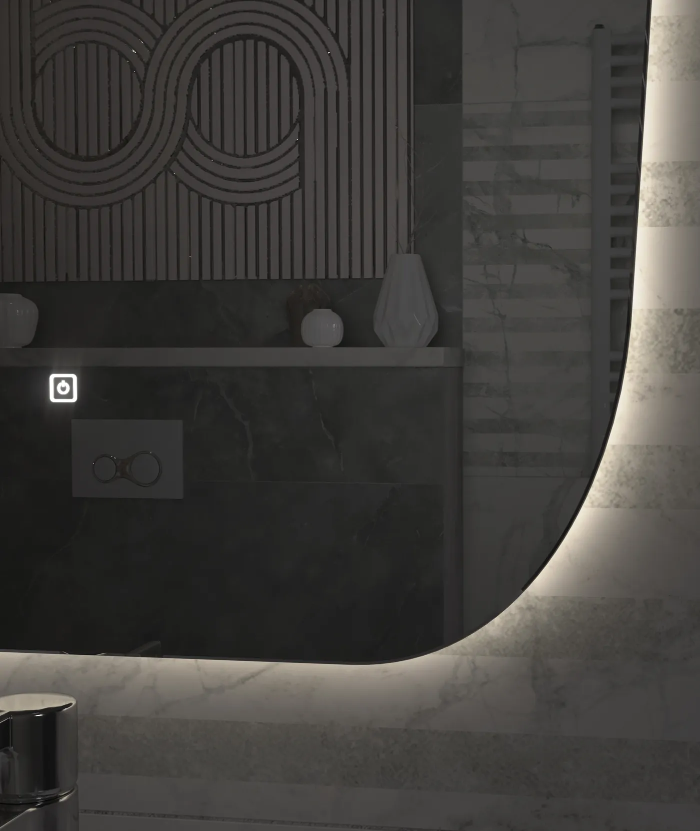 Зеркало VIGO Spin z.LEV.60.Classic, 60 см