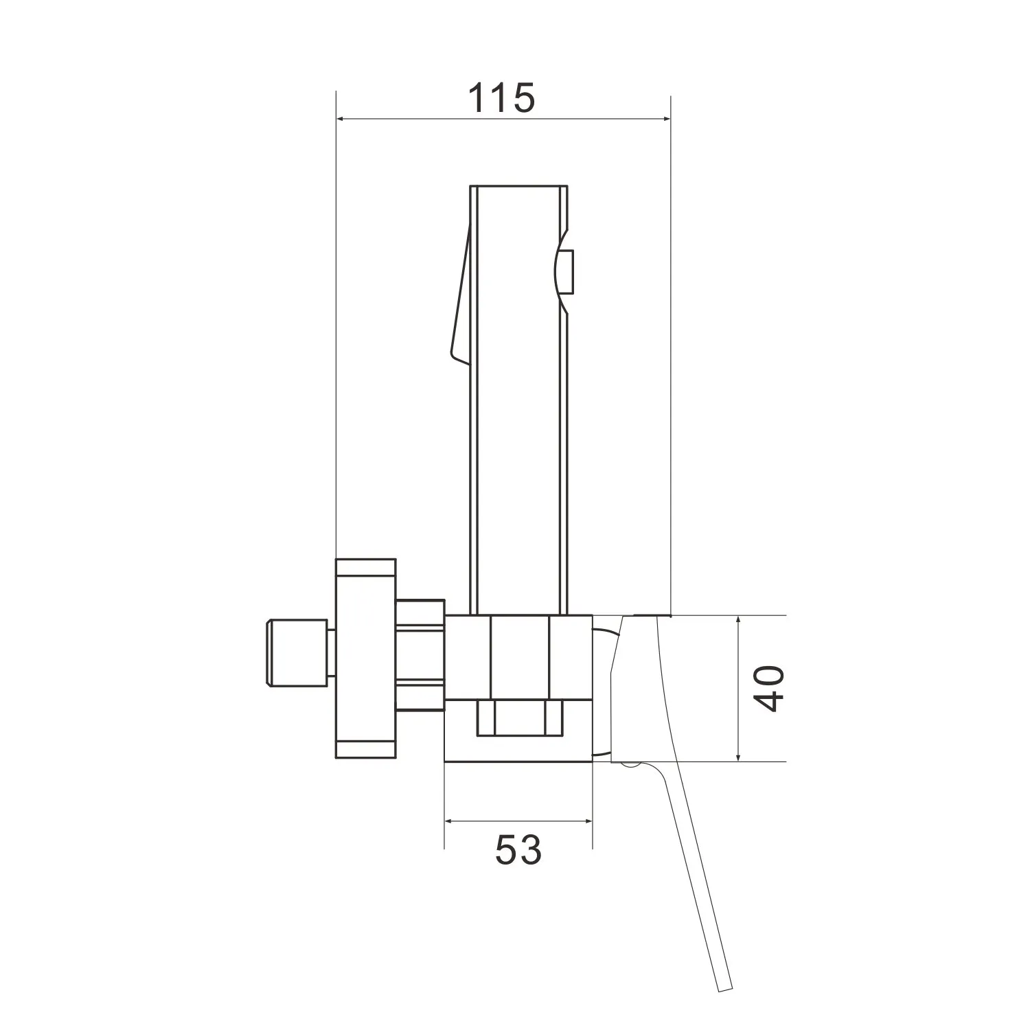 Гигиенический душ со смесителем Shevanik S4005H-1, черный