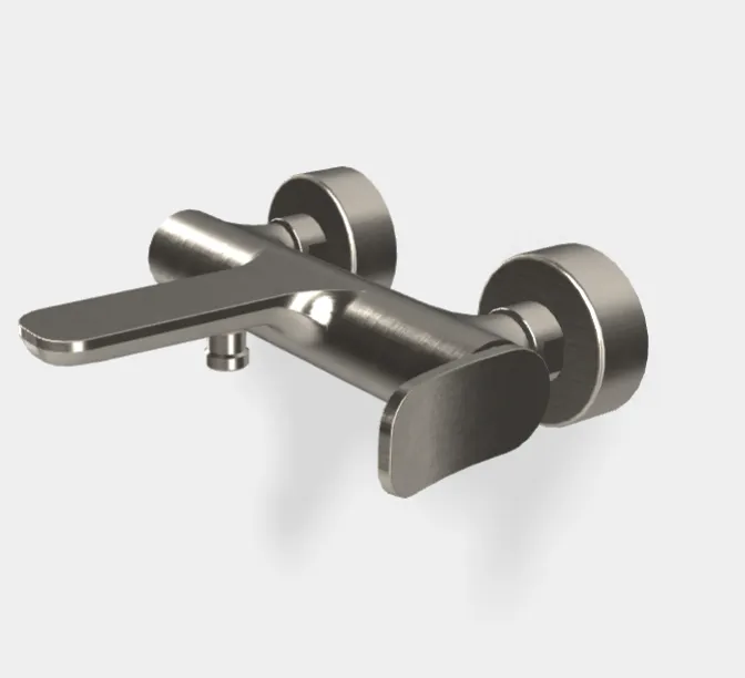 Смеситель для ванны и душа Fima Carlo Frattini Flo', брашированный никель (F3804/1SN)