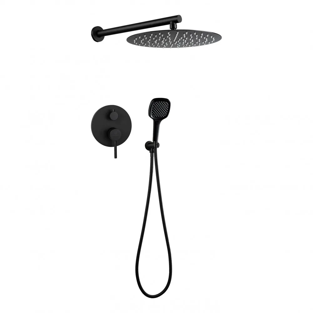 Душевая система встраиваемая FILARETE Roun FL1028BL, черный