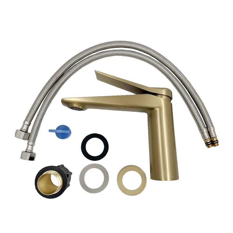 Смеситель для раковины Esko SHA26Gold/SHA26G, золотой сатин