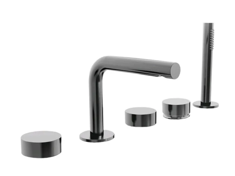 Смеситель для ванны и душа Fantini AF/21 Fukasawa, Matt British Gold PVD (27 P6 A265)