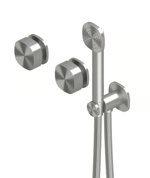 Смеситель для душа Quadro design SUPER, сталь брашированная (22 68T AS)